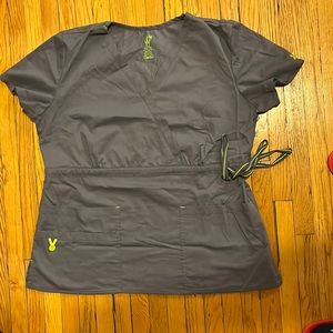 Grey empire waste scrub shirt